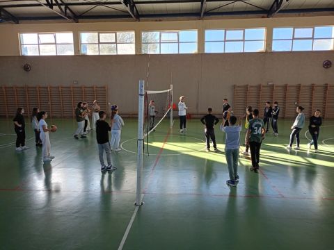 150 μαθητές του Δήμου Παγγαίου έπαιξαν βόλεϊ