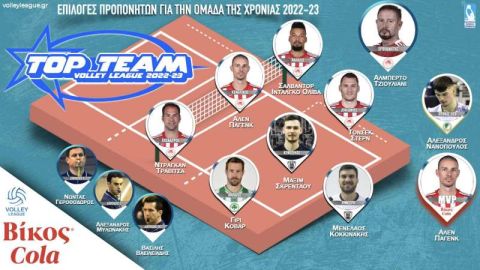 MVP ΤΕΑΜ Βίκος Cola 2022-23: Η κορυφαία ομάδα της Volley League 2022-23